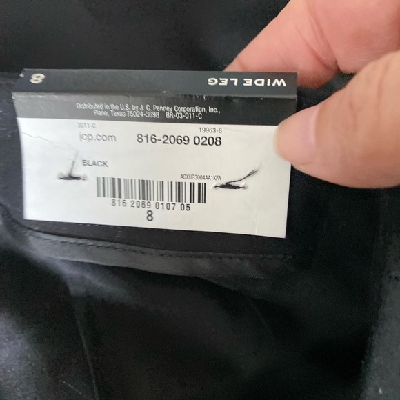 NWT Worthington Black High Waisted Wide Leg Pant - Picture 10 of 10